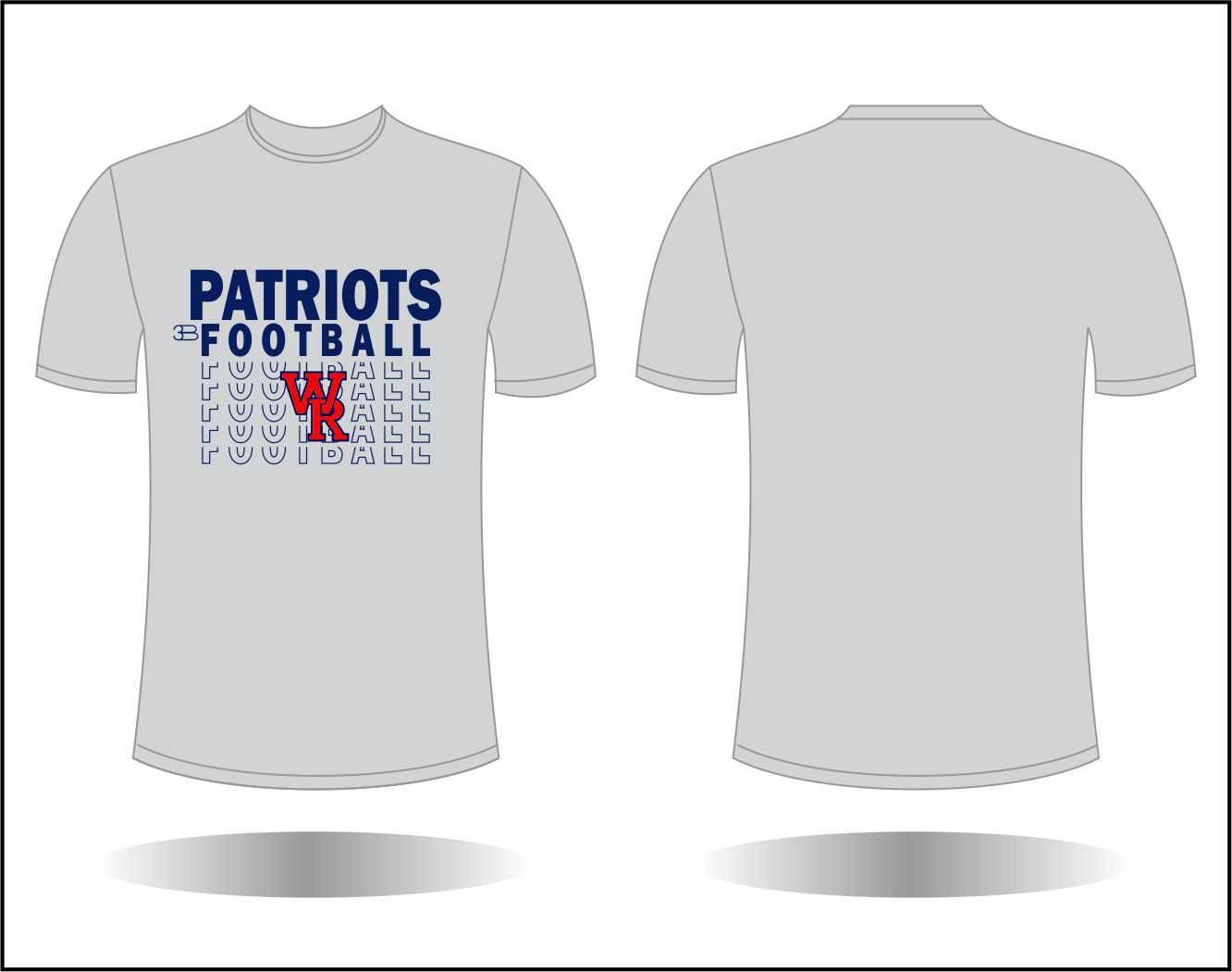 Patriots Stacked Football Sweatshirt