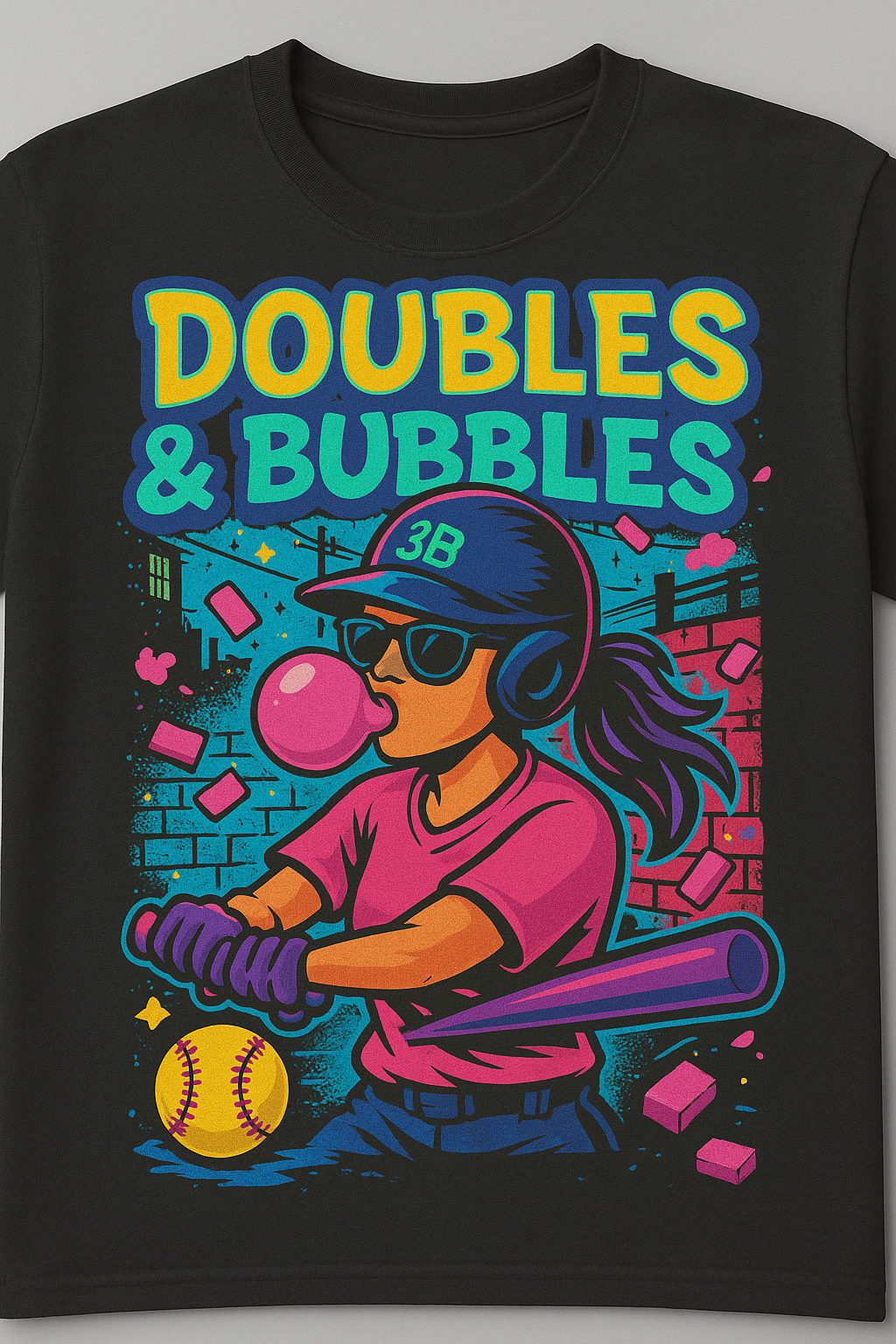 Doubles and Bubbles Graffiti Shirt