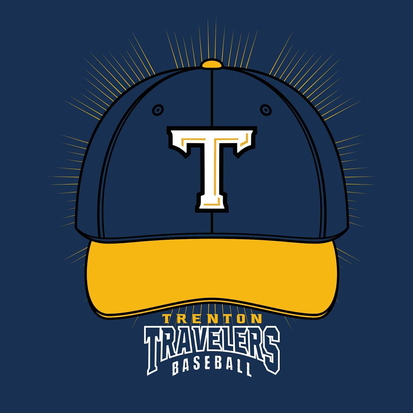 Trenton Travelers Design #6 tshirt