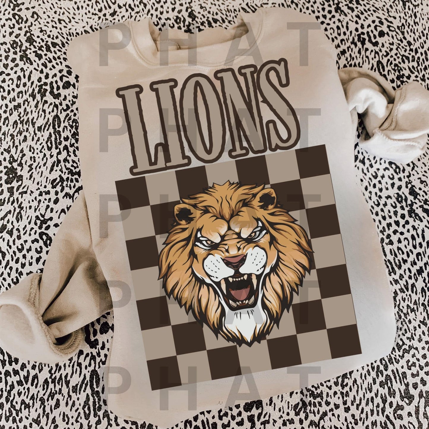 Lions Checkered Sweatshirt