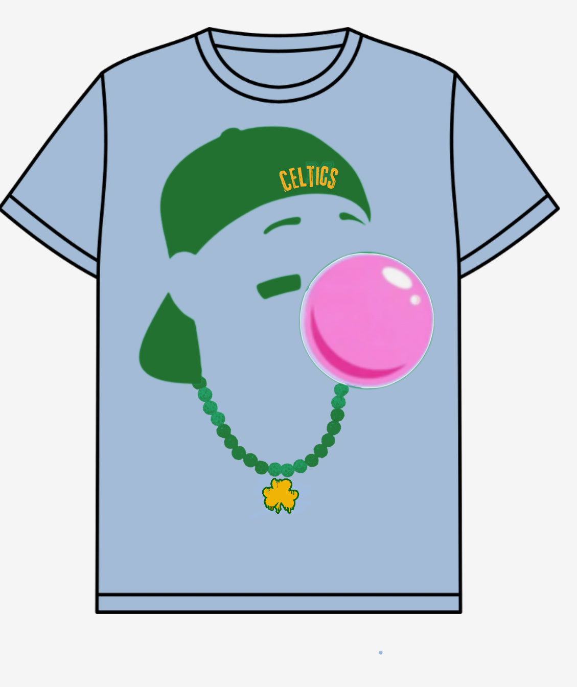Celtics Bubblegum Blue shirt