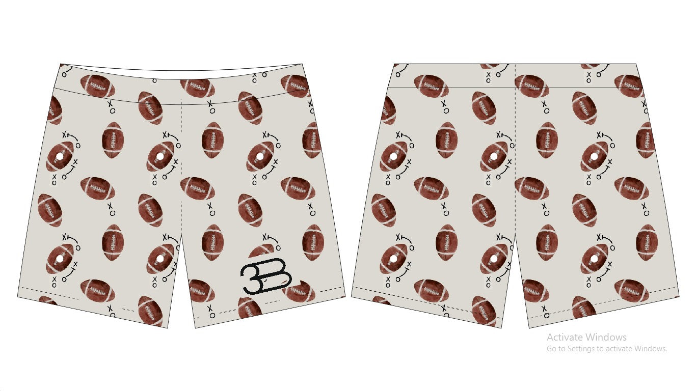 Football swim trunks