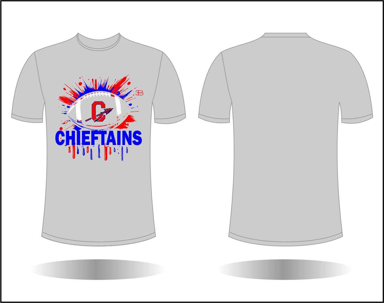 Chieftains splatter football Shirt