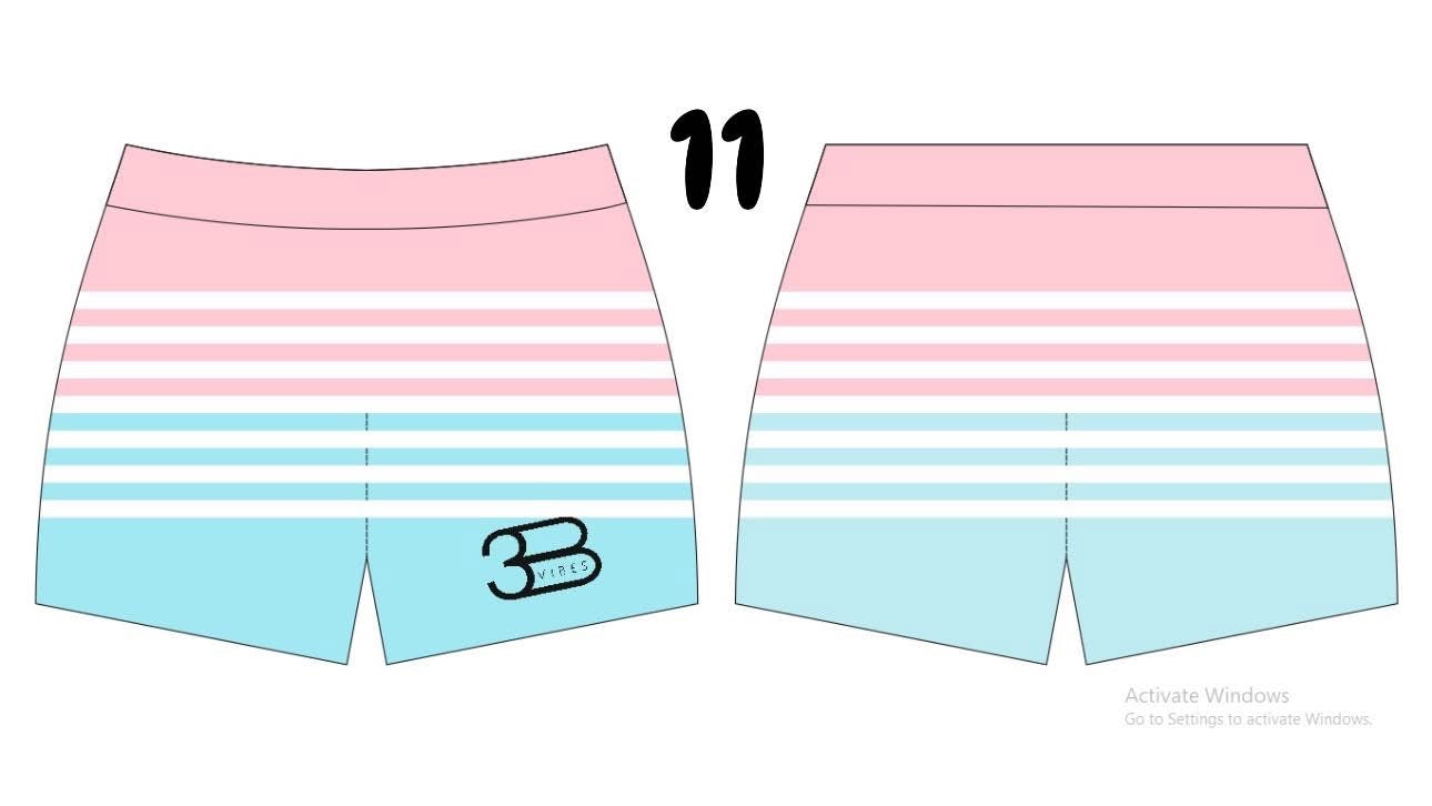 Pastel swim trunks