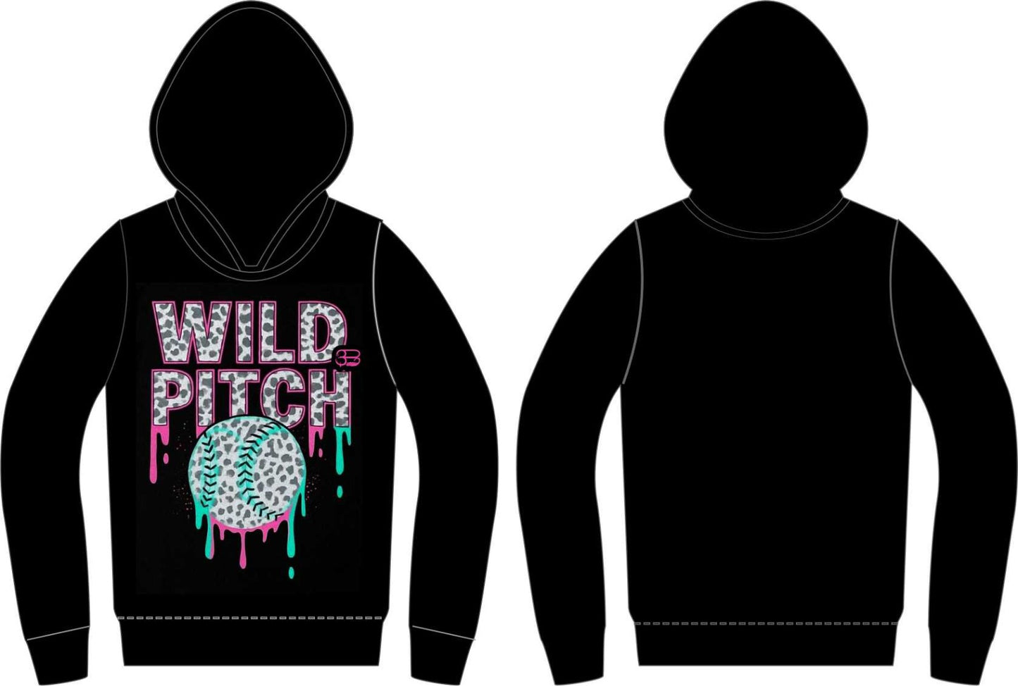 Hoodie Wild Pitch Animal Print