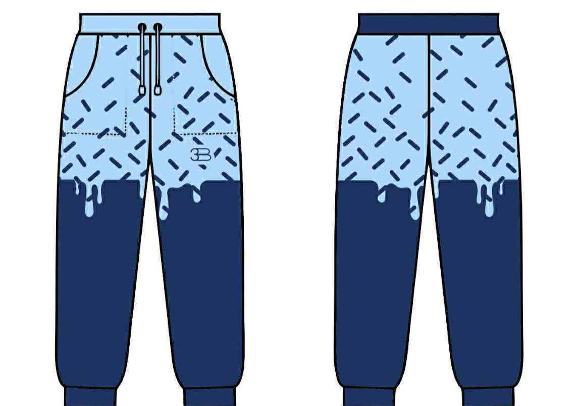 Kings drip jogger design