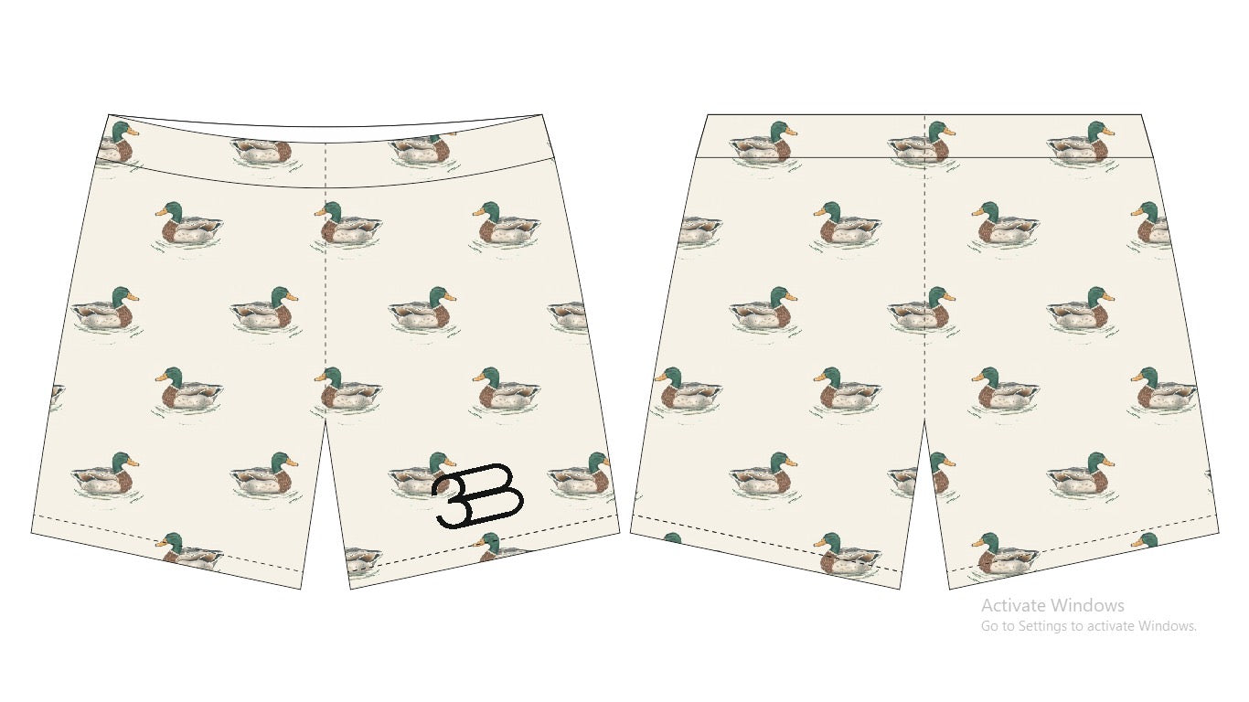 Mallard Duck swim trunks