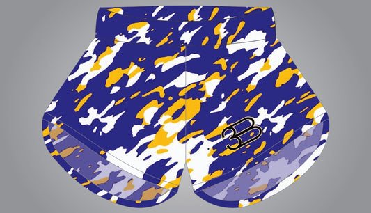 Women/Girls Shorts Purple and Gold