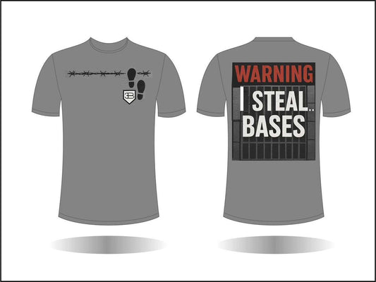 Warning I steal Bases T-shirt