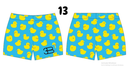Yellow Duck swim trunks