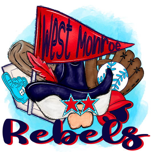 West Monroe Baseball Pennant Shirt