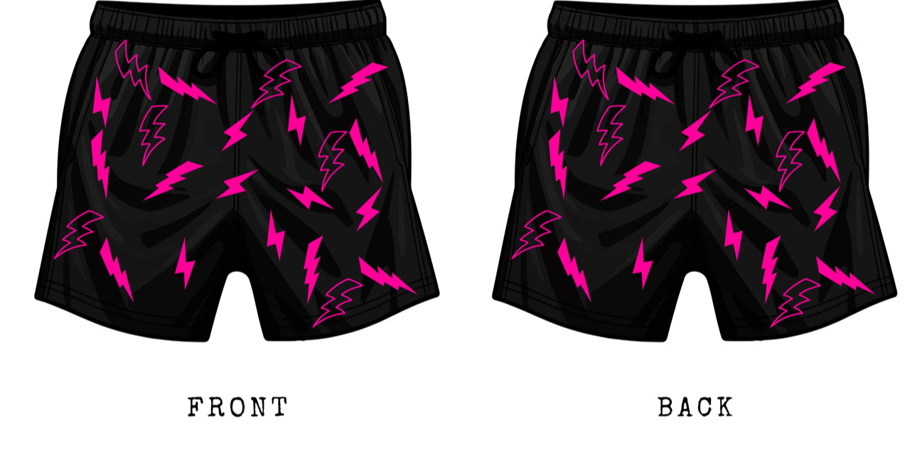 Guy Mesh Shorts lightening bolt
