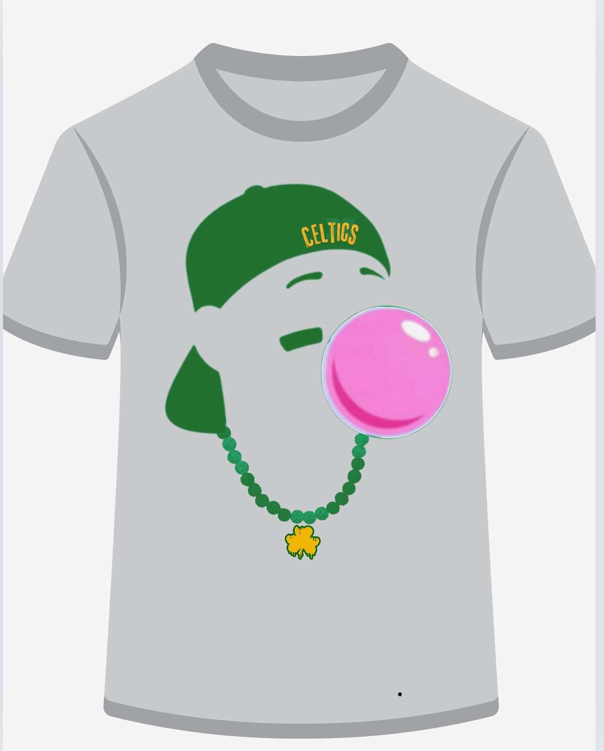 Celtics Bubblegum Gray shirt
