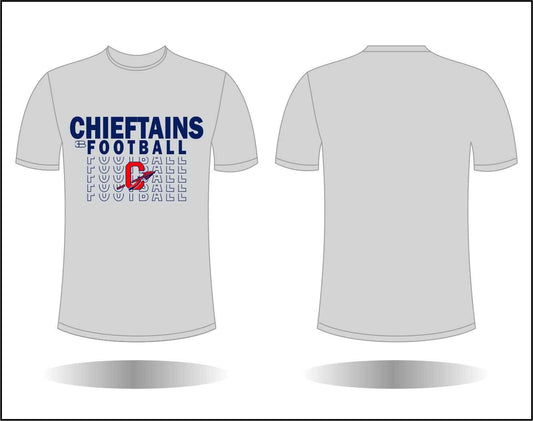 Chieftains stacked football hoodie