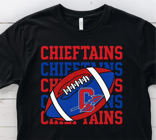 Chieftains Stacked Football Sweatshirt