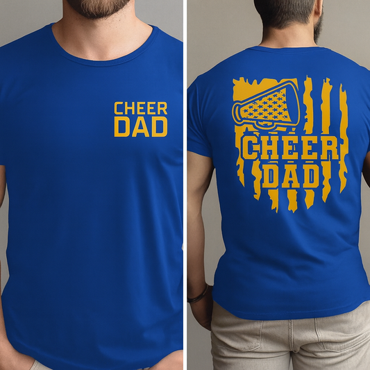 DWCS flag cheer dad Tshirt