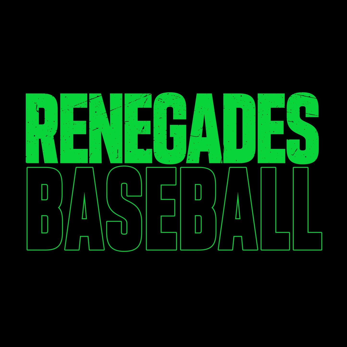Renegade Baseball Stacked Hoodie