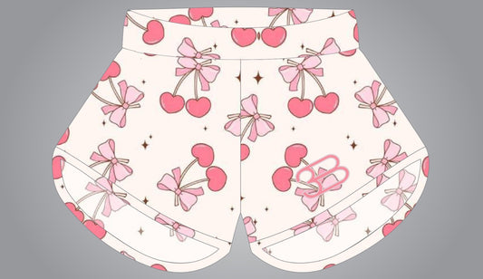 Women/Girls Shorts Cherries