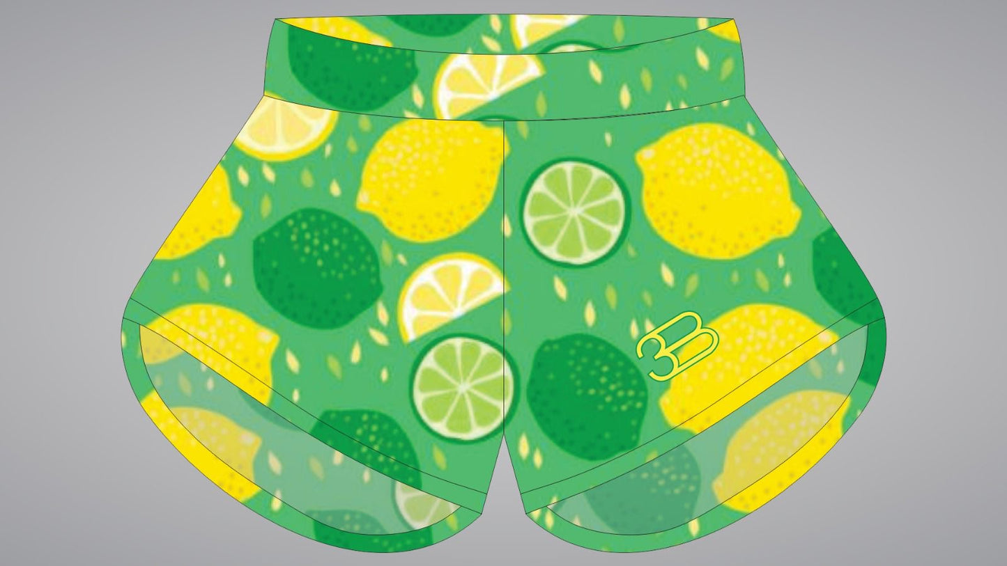 Women/Girls Shorts Lemon and Lime