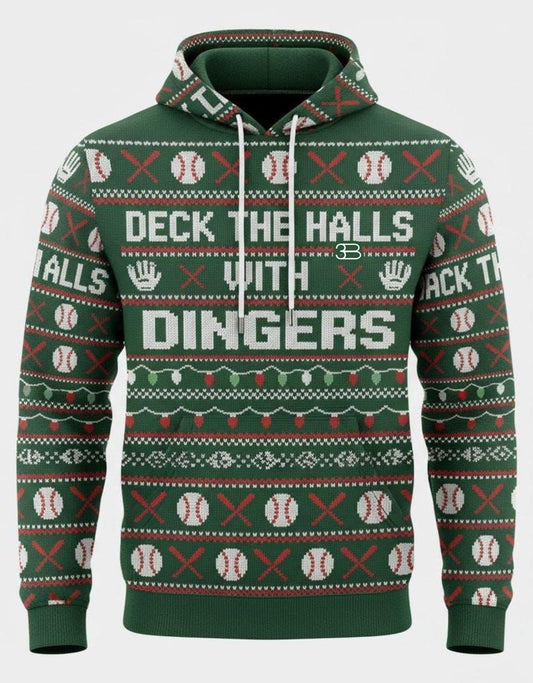 Hoodie Deck the Halls with Dingers