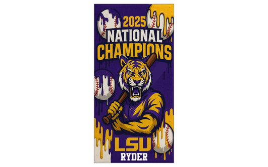 Customized National Championship  Towel 30x60