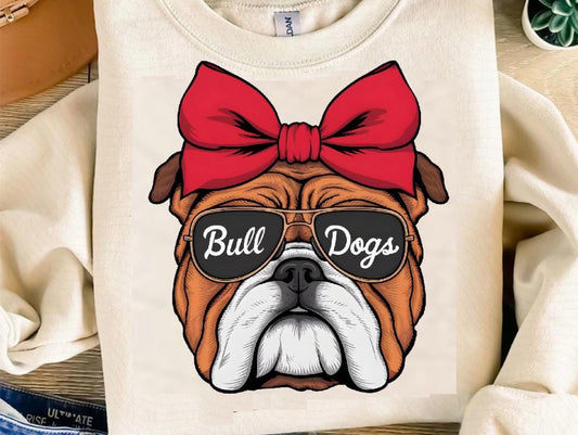 Bulldog Sunglasses Bow