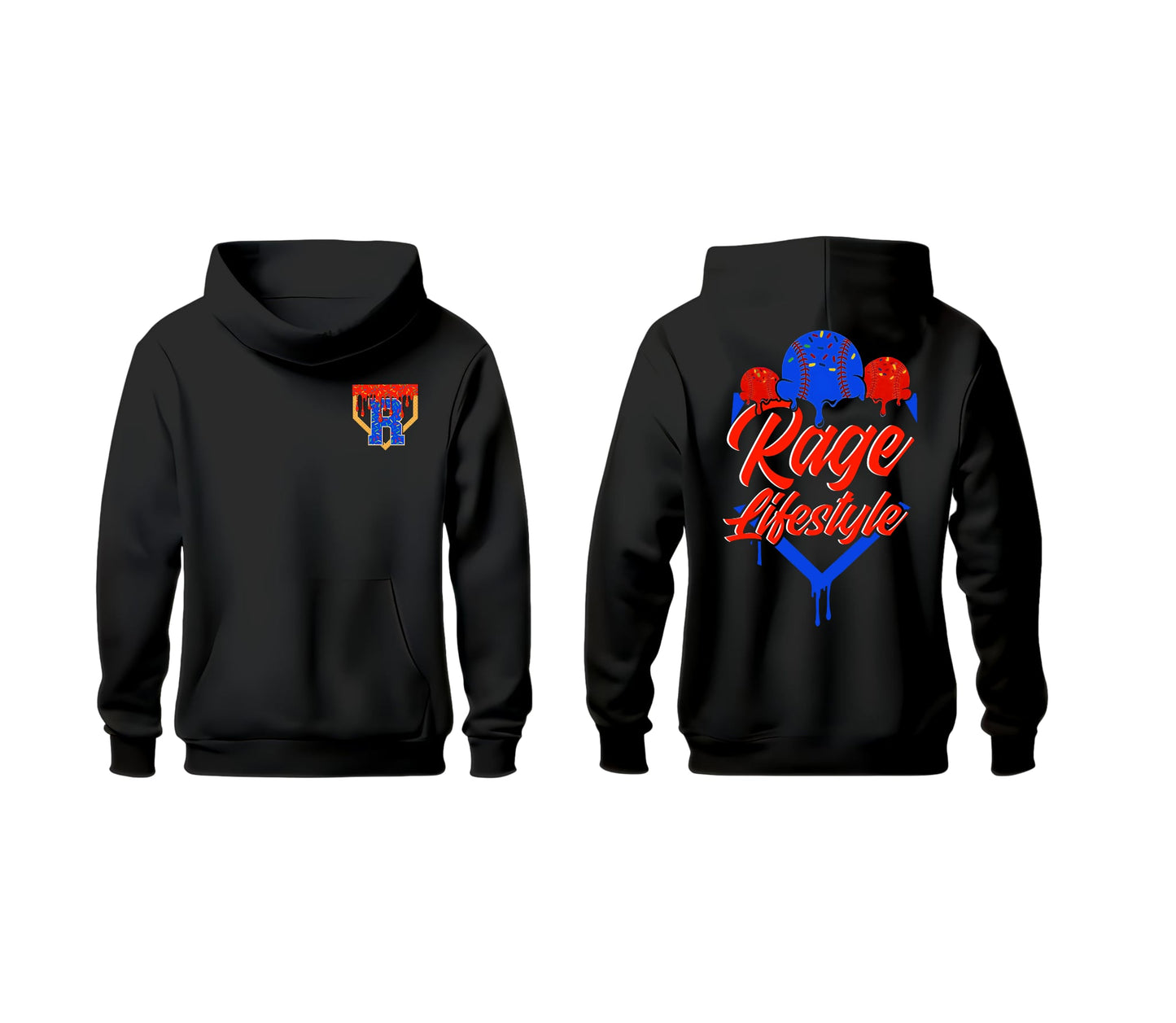 Rage Design #7 Hoodie