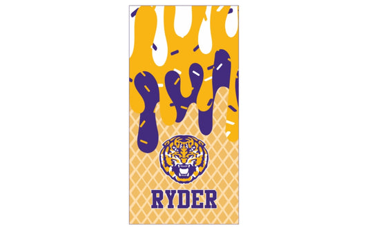 Customized Tiger Drip Towel 30x60