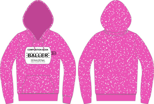 Pink Composition Hoodie