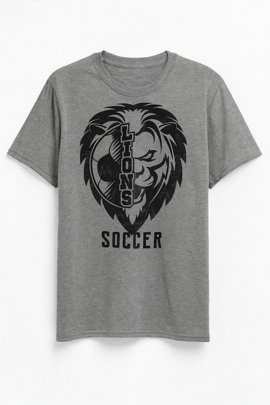 Lions Soccer Face Tshirt